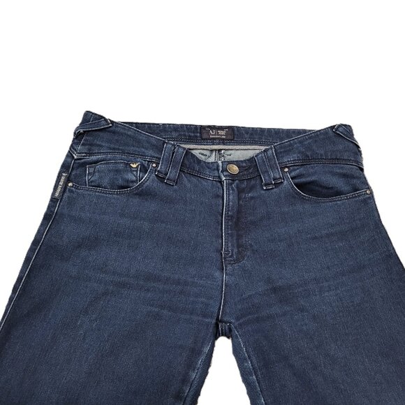 Armani Jeans Skinny Jeans J282E Style Waist 27 Dark Denium Y2K Low Rise - Picture 3 of 9